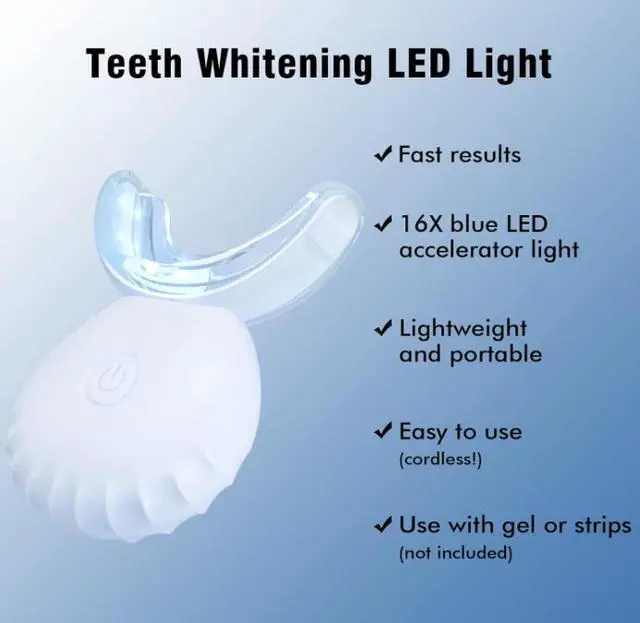 Alt view image 4 of 5 - Teeth Whitening Kit for Sensitive Teeth 16X LED Light | Dental-Grade Whitening at Home Flavor