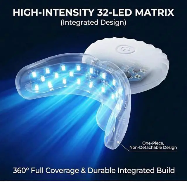 Alt view image 6 of 6 - Teeth Whitening Kit - LED Light, Main unit with the USB wire*1+manual book*1+gift box*1(No power bank)and Tray.