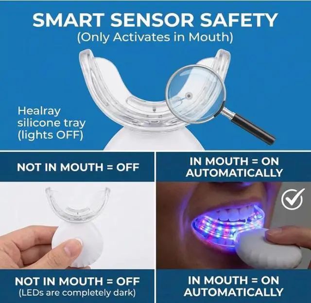 Alt view image 4 of 5 - Teeth Whitening Light DeviceTeeth Care Tool, Teeth Whitening Kit, LED Accelerator Light, Teeth Whitening
