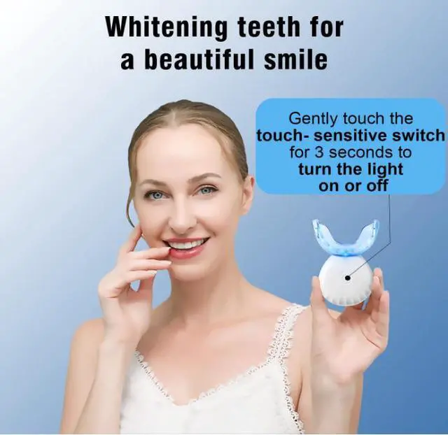 Alt view image 4 of 5 - Teeth Whitening Kit,Teeth Whitening Light Remove Stains from Coffee, Smoking, Wines, Soda, Food (White)