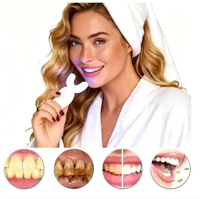 Alt view image 5 of 5 - Teeth Whitening Light with Mouth Trays- LED Powerful Accelerator Light Integrated with Smart Timer and Long Lasting Batteries