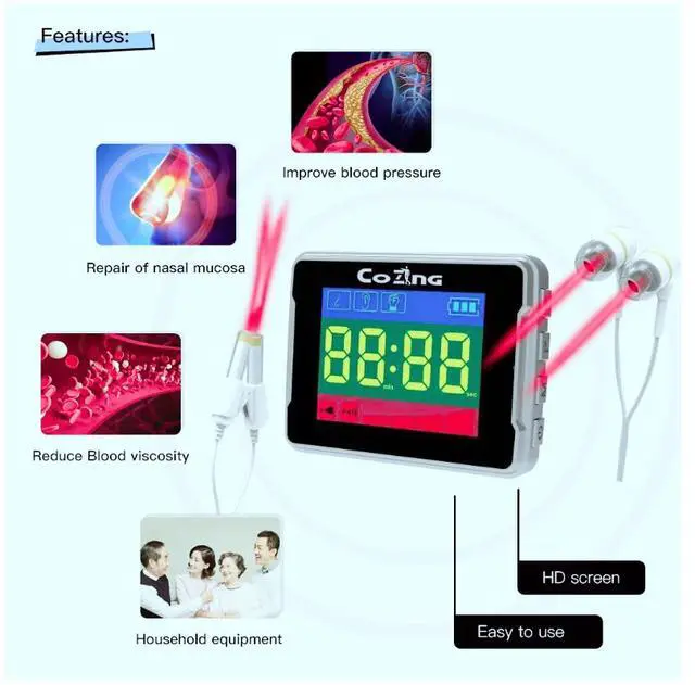 Alt view image 2 of 4 - Deep Tissue Red & Near Infrared Light Therapy Device 650nm for hypertension, diabetes, insomnia & Muscle Recovery | Professional-Grade for Home Use