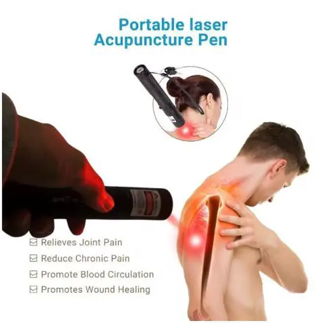 Alt view image 3 of 4 - Portable Pain Relief Laser Acupuncture Therapy Tool Acupuncture Laser Pen Acupuncture Instrument Massage Pe