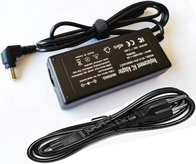 Alt view image 2 of 6 - Tryhi New AC Adapter Charger Power Cord Supply for HP Pavilion 22eb 22ep 22ec 21.5" 27EA 27-Inch 27" 24EA X6W26AA 23.8" 22bw C4D29AA#ABA 21.5" IPS FHD LED LCD Monitor