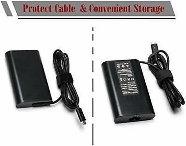 Alt view image 3 of 7 - Laptop Charger Power Adapter for HP Spectre x360 13-ae010ca 13-ae011dx 13-ae012dx 13-ae013dx 13-ae014dx 13-ae015ca 13-ae015dx 13-ae020ca 13-ae030ca 13-ae040ca USB Type C AC Adapter Power Supply Cord