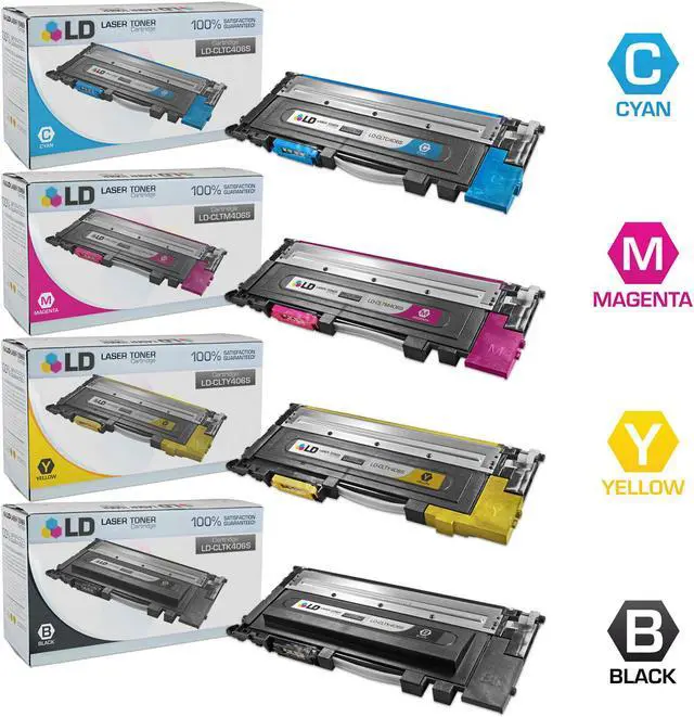 Main image of LD For Samsung 4pk Toner CLT-K406S  CLT-M406S CLT-Y406S CLP-365 CLT-C406S