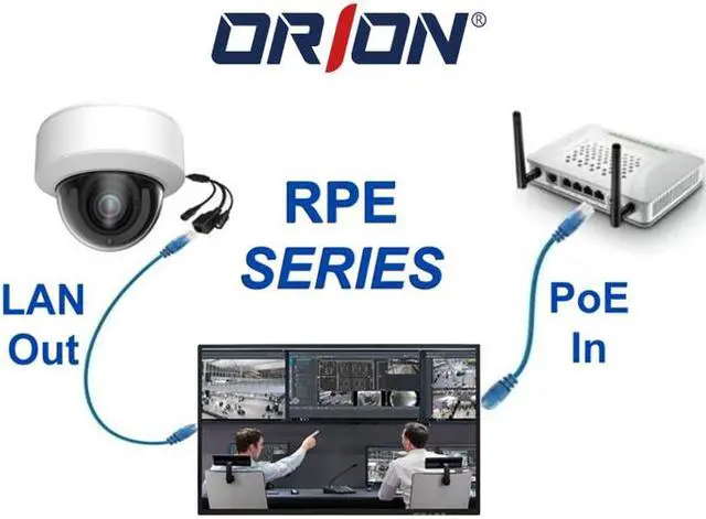Alt view image 4 of 4 - Orion Images 21.5-Inch LED Monitor with Power Over Ethernet - Full HD 1080p Display, 250cd/m² Brightness, VESA Mount Compatible, Ideal for Continuous 24/7/365 Operation