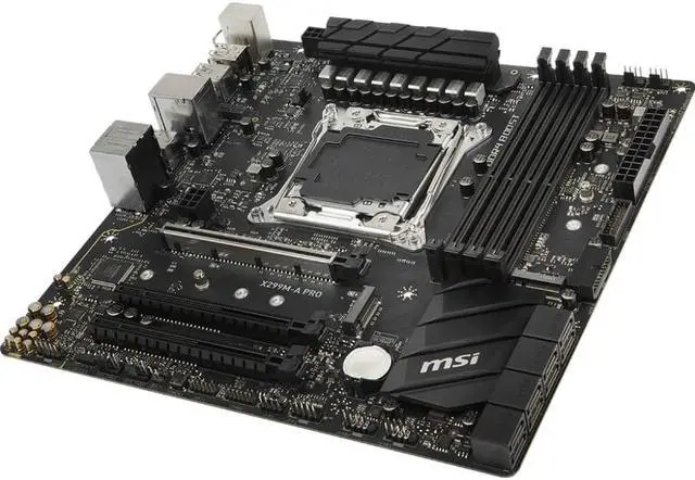 Alt view image 3 of 3 - MSI X299M-A PRO Intel X299 2066 LGA MicroATX M.2 Desktop Motherboard A
