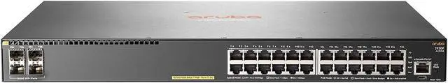 Alt view image 3 of 15 - Aruba 2930F 24G PoE+ 4SFP+ Managed L3 Switch - 24 PoE+ Ethernet Ports & 4 1/10 Gigabit SFP+ Uplink Ports - JL255A#ABA