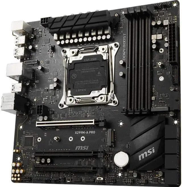 Alt view image 2 of 3 - MSI X299M-A PRO Intel X299 2066 LGA MicroATX M.2 Desktop Motherboard A