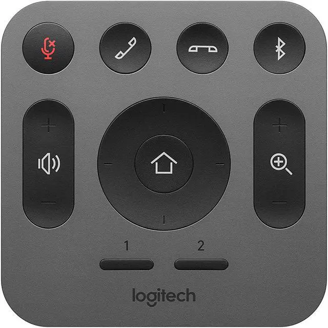 Alt view image 7 of 10 - Logitech 993-001389 RF Wireless Replacement Remote for MeetUp Conference Camera - Gray