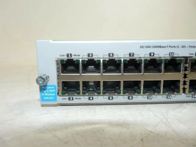 Alt view image 2 of 6 - Hp J9033a Vl Procurve 20-Port Gigabit W/4-Port Sfp Network Module