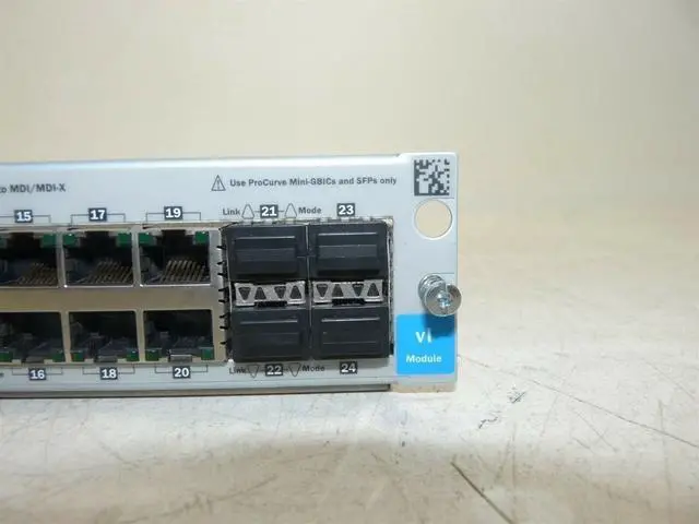 Alt view image 3 of 6 - Hp J9033a Vl Procurve 20-Port Gigabit W/4-Port Sfp Network Module