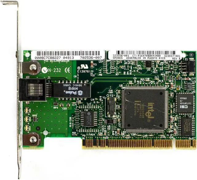 Alt view image 4 of 5 - 121 10/100 PCI NIC Network Adapter Card 323556-001