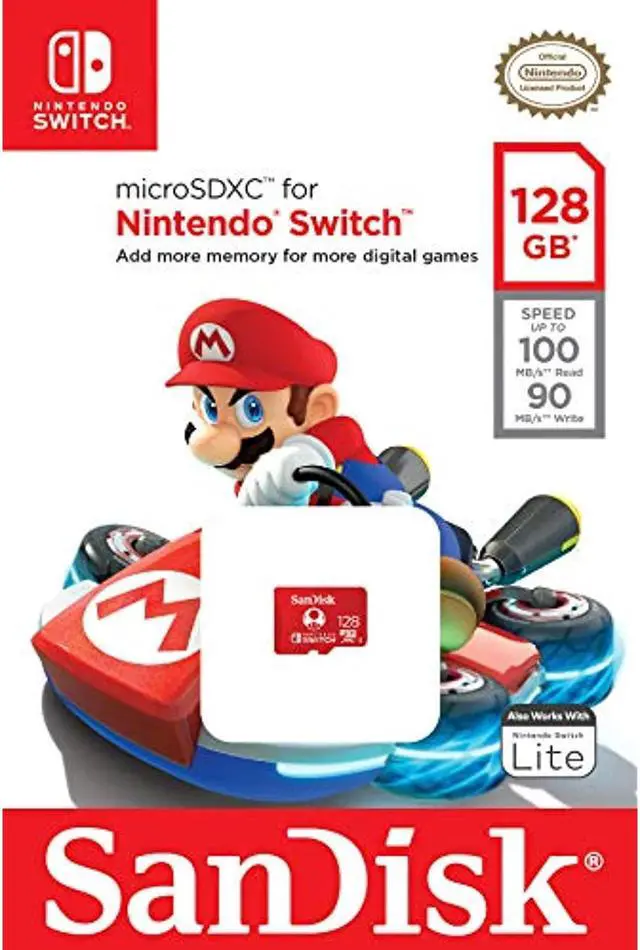 Alt view image 6 of 7 - Sandisk 128Gb Microsdxc-Card, Licensed For Nintendo-SwitchSdsqxao-128G-Gnczn
