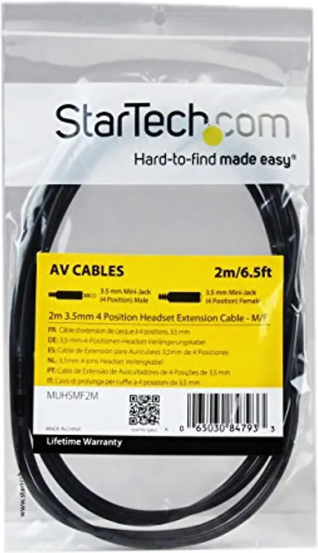 Alt view image 4 of 4 - .Com 2M 3.5Mm 4 Position Trrs Headset Extension CableM/FAudio Extension Cable For Iphone (Muhsmf2m)