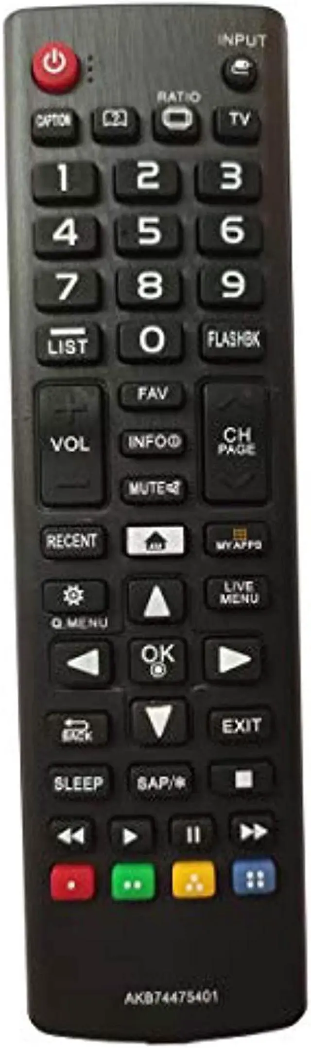 Main image of Universal Remote Control Compatible For Lg Tv Akb74475401 Uf6430 49Uf6430 55Uf6430 Uf6450 55Uf6450 65Uf6450