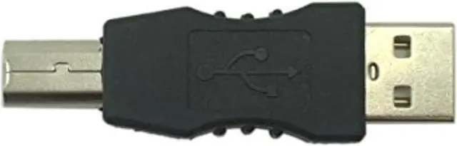 Alt view image 3 of 7 - Usb Type A Male To Usb Type B Male Connector Converter Adapter (2Pack)