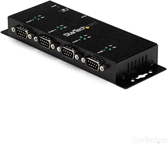 Main image of .Com 4 Port Usb To Serial Rs232 AdapterWall MountDin RailCom Port RetentionFtdi Usb To Db9 Rs232 Hub (Icusb2324i)