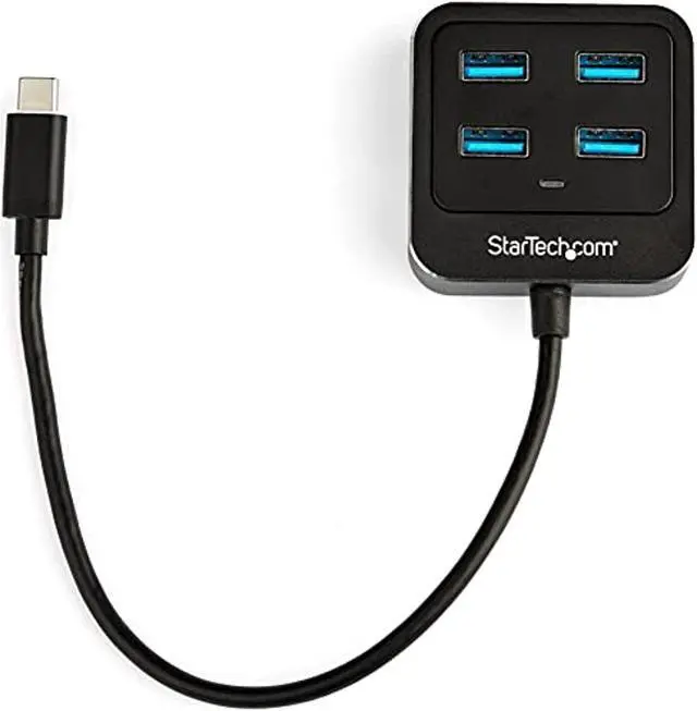 Alt view image 2 of 6 - .Com 4-Port Usb C HubUsb-C To 4X Usb-A PortsSuperspeed 10Gbps Usb 3.1/3.2 Gen 2 Type-C HubUsb Bus PoweredPortable/Compact Usb-C To Usb Adapter Hub For LaptopAluminum (Hb31c4ab)
