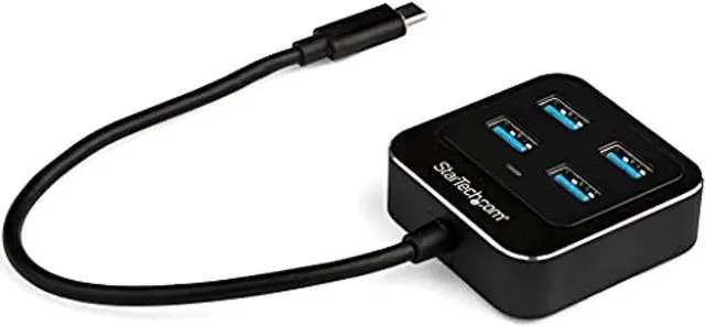 Main image of .Com 4-Port Usb C HubUsb-C To 4X Usb-A PortsSuperspeed 10Gbps Usb 3.1/3.2 Gen 2 Type-C HubUsb Bus PoweredPortable/Compact Usb-C To Usb Adapter Hub For LaptopAluminum (Hb31c4ab)