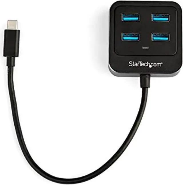 Alt view image 5 of 6 - .Com 4-Port Usb C HubUsb-C To 4X Usb-A PortsSuperspeed 10Gbps Usb 3.1/3.2 Gen 2 Type-C HubUsb Bus PoweredPortable/Compact Usb-C To Usb Adapter Hub For LaptopAluminum (Hb31c4ab)