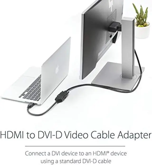Alt view image 2 of 7 - .Com Hdmi Male To Dvi Female Adapter8In1080P Dvi-D Gender Changer Cable (Hddvimf8in)