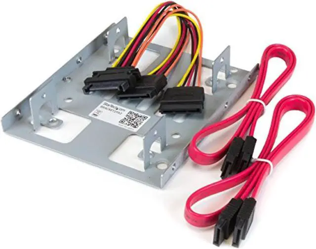 Main image of .Com 2.5" To 3.5" Sata Hard Drive Mounting Bracket KitDual Sata Ssds/Hdds Mounting Bracket For Mounting Bay (Bracket25x2) Steel