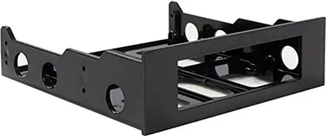 Alt view image 2 of 2 - .Com 3.5" To 5.25" Front Bay AdapterMount 3.5" Hdd In 5.25" BayHard Drive Mounting Bracket W/ Mounting Screws (Bracketfdbk)