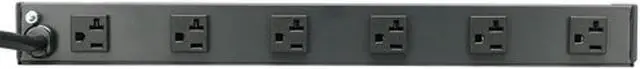 Alt view image 2 of 4 - Tripp Lite 12 Outlet Rackmount Network-Grade Pdu Power Strip, Front & Rear Facing, 20A, 15Ft Cord W/ 5-20P Plug (Rs1215-20)