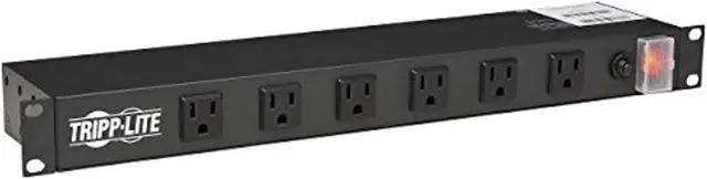 Main image of Tripp Lite Rs1215-Ra Rackmount Network-Grade Pdu Power Strip, 12 Right Angle Outlets Wide-Spaced, 15A, 15Ft Cord W/ 5-15P Plug,, Black