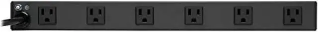 Alt view image 3 of 7 - Tripp Lite Rs1215-Ra Rackmount Network-Grade Pdu Power Strip, 12 Right Angle Outlets Wide-Spaced, 15A, 15Ft Cord W/ 5-15P Plug,, Black