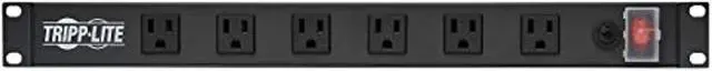 Alt view image 2 of 7 - Tripp Lite Rs1215-Ra Rackmount Network-Grade Pdu Power Strip, 12 Right Angle Outlets Wide-Spaced, 15A, 15Ft Cord W/ 5-15P Plug,, Black