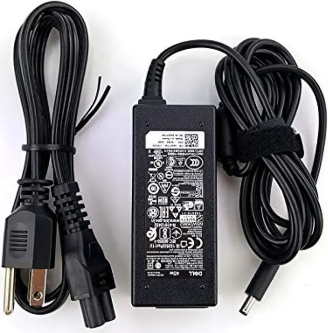 Alt view image 2 of 6 - Dell Laptop Charger 45W Watt Ac Power Adapter With Power Cord For Dell Inspiron 13 14 15,5567 5558 3558 5559,5000 Series,Xps 13 9360,La45nm140,0Kxttw