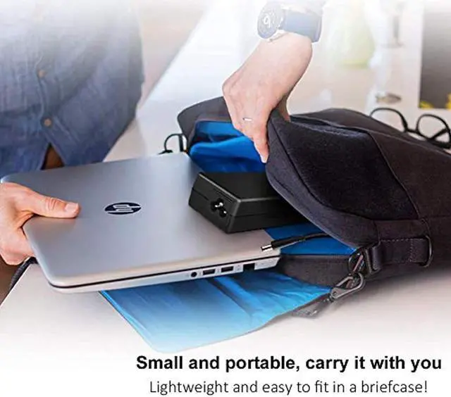 Alt view image 6 of 6 - Ac Power Adapter For Hp Zbook 14 G2 15U G2 Ultraslim 2013 Docking Station Ultraslim Dock 2013 Us Officejet 100 150 Mobile Printer Eliteone Elitedesk 800 G2 G1 Tpc-La58 Charger Power Cord Supply