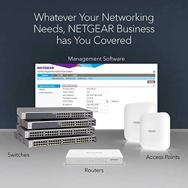 Alt view image 6 of 7 - 8-Port Poe Gigabit Ethernet Plus Switch (Gs108pev3)Managed, With 4 X Poe @ 53W, Desktop Or Wall Mount, And Limited Lifetime Protection
