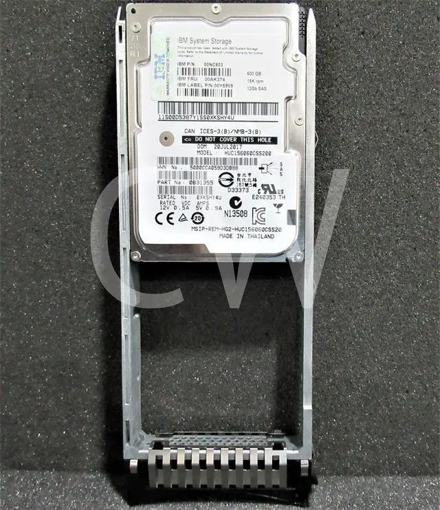 Alt view image 3 of 4 - (NOT FOR HOME PC!) IBM 00AK374 00NC603 00Y5909 600GB 15K RPM 12Gb/s 2.5" SAS SERVER HDD Hard Drive