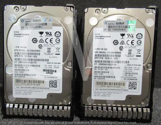 Alt view image 2 of 4 - (NOT FOR HOME PC!) LOT OF 10 - HP 718292-001 718162-B21 1.2TB 10K RPM 6Gb/s 2.5" SAS Hard Drive