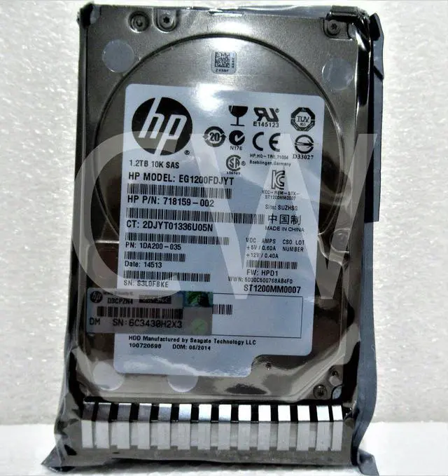 Alt view image 3 of 4 - (NOT FOR HOME PC!) LOT OF 10 - HP 718292-001 718162-B21 1.2TB 10K RPM 6Gb/s 2.5" SAS Hard Drive