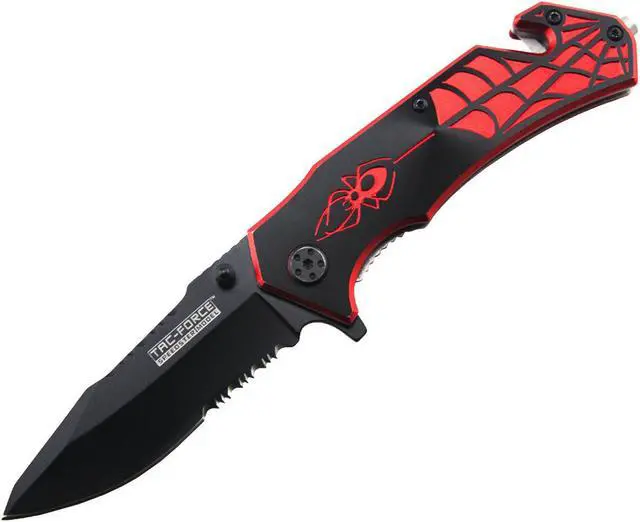 Alt view image 3 of 7 - 7.5" TAC FORCE SPIDER SPRING ASSISTED TACTICAL FOLDING KNIFE Pocket Blade Assist