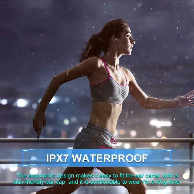 Alt view image 5 of 6 - Bluetooth 5.0 Headset   Wireless Earphones Mini Earbuds Stereo Headphones IPX7