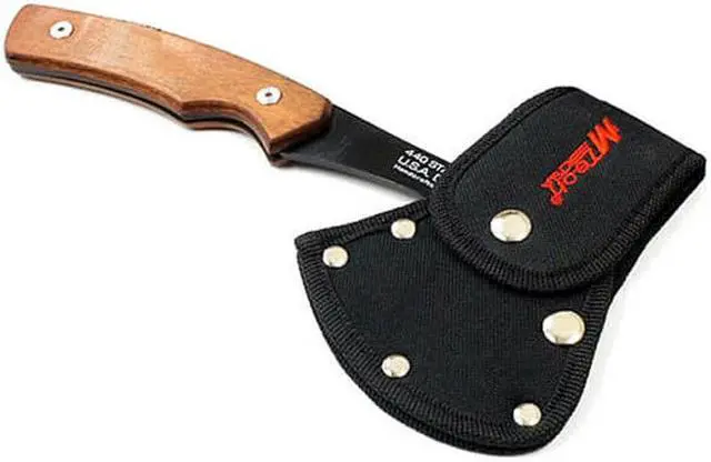 Alt view image 4 of 4 - 9" MTECH SURVIVAL TOMAHAWK TACTICAL THROWING AXE w/ SHEATH Hatchet Knife Hawk