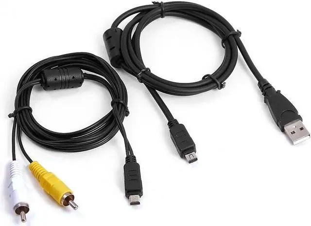 Main image of USB+A/V TV Video Cable For Olympus U/Stylus 5010 7000 7030 D-545 D-595 Z Camera