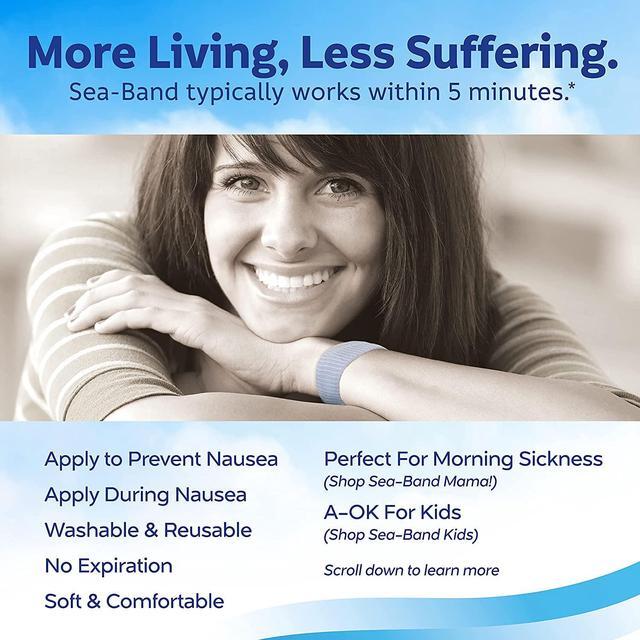 Alt view image 2 of 6 - Anti-Nausea Acupressure Wristband for Motion  Morning Sickness