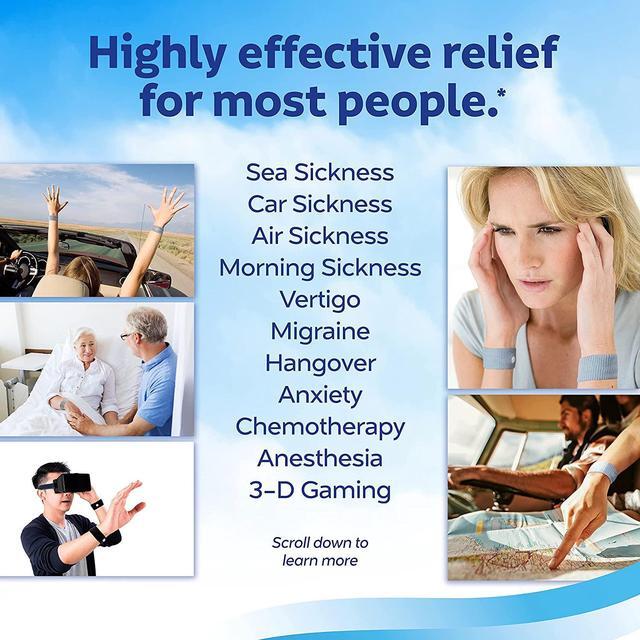 Alt view image 4 of 6 - Anti-Nausea Acupressure Wristband for Motion  Morning Sickness