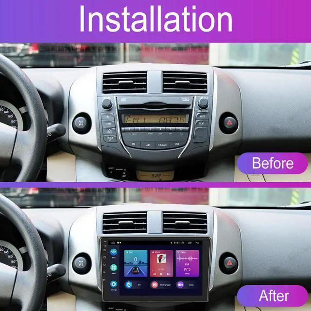 Alt view image 2 of 5 - 2007-12 Car Stereo Radio GPS Navigon 4Core  For Toyota RAV4 Android