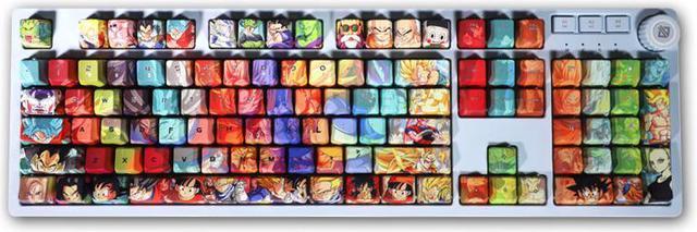 Gensin Impact Anime Keycaps 108 Keys Anime PBT Five-sided Sublimation Keycap  For Mechanical Keyboard | Anime Keycaps