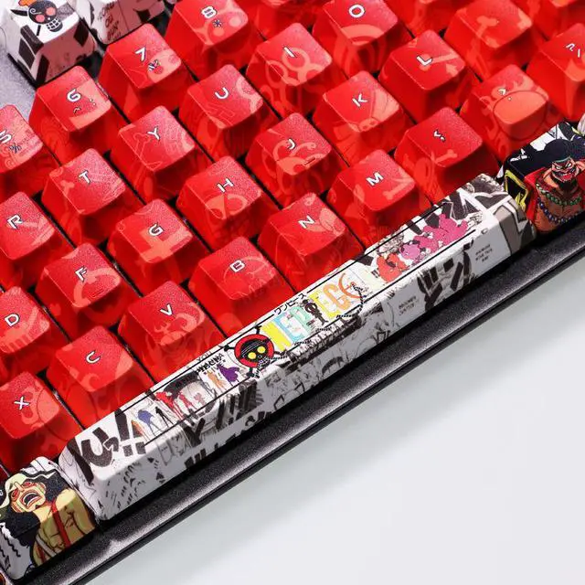 Alt view image 6 of 6 - Anime Keycaps One piece 108 Key Set PBT hot hat animation personalized theme