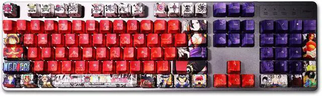 Main image of Anime Keycaps One piece 108 Key Set PBT hot hat animation personalized theme