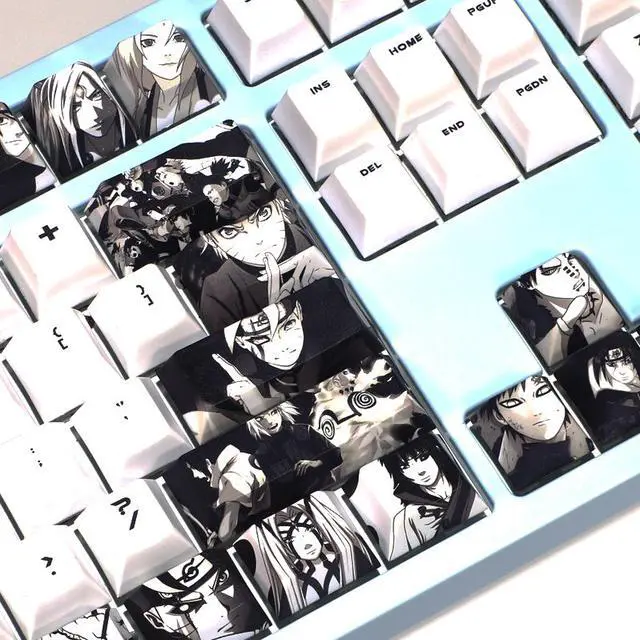 Alt view image 3 of 6 - Mechanical keyboard key cap Naruto 108 key cap full set DIY
